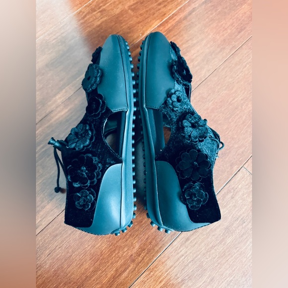 Final $ Cecilie Bahnsen Shay Floral Ballerina Shoe Flats Black EU 39 US 8.5 $900 - Picture 5 of 16